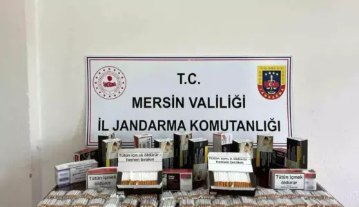 Mersin’de Kaçak Sigara Ticareti Operasyonu